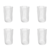 Longdrinkglazen Wave - 350 ml - set van 6 | Mat Glas