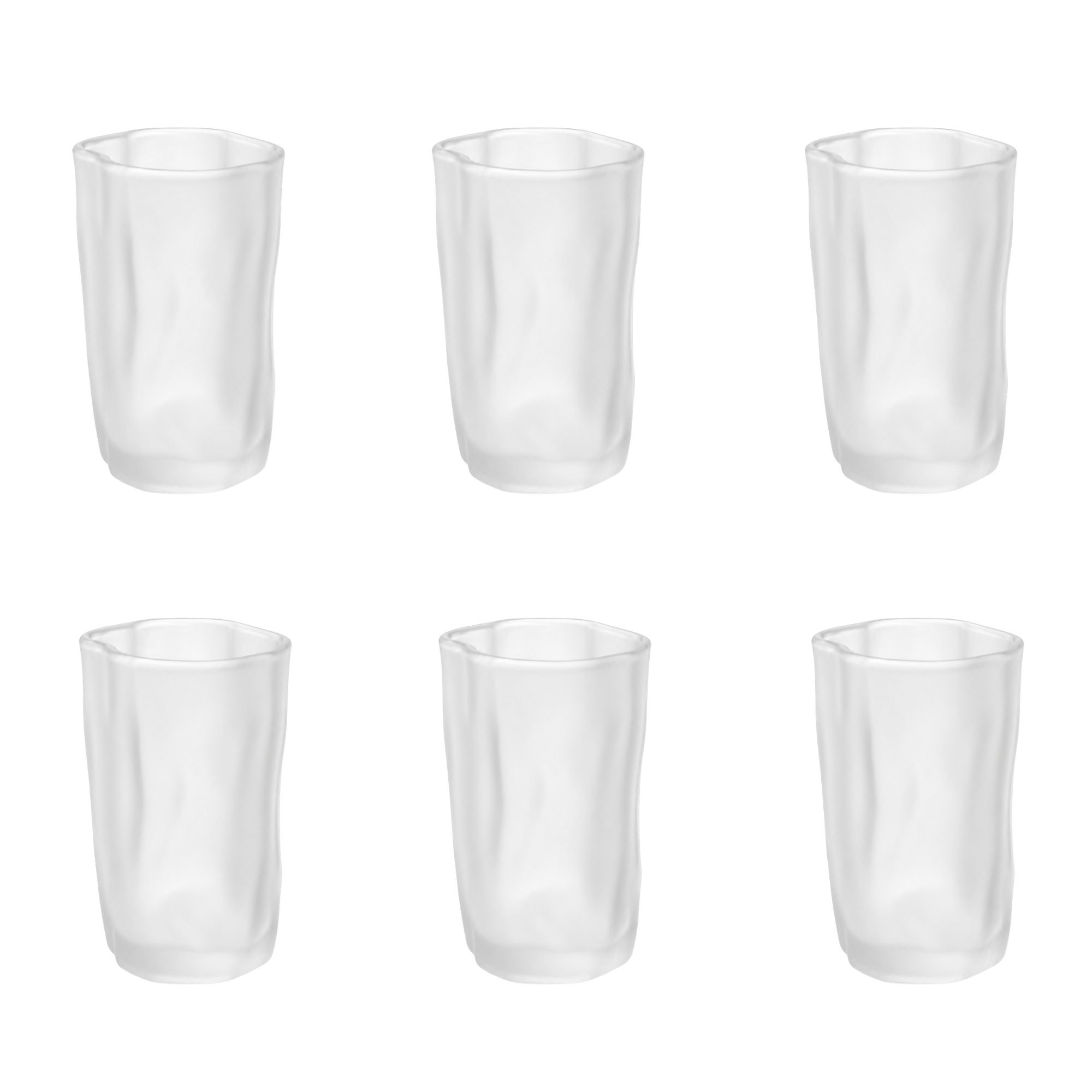 Longdrinkglazen Wave - 350 ml - set van 6 | Mat Glas