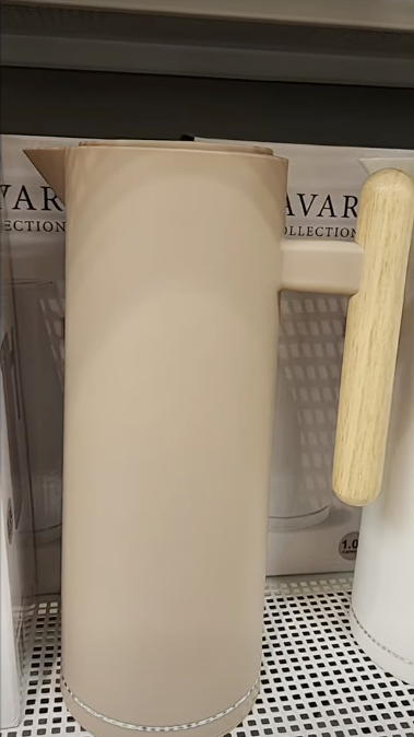 Thermoskan Bavary met Houten Handvat - 1.0L  Taupe