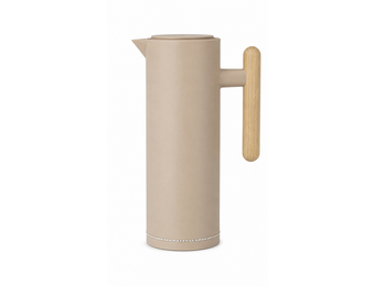 Thermoskan Bavary met Houten Handvat - 1.0L  Taupe