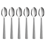 Diva Dessertlepels – 6-delig | Zilver RVS