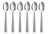 Diva Dessertlepels – 6-delig | Zilver RVS