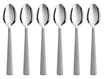 Diva Dessertlepels – 6-delig | Zilver RVS