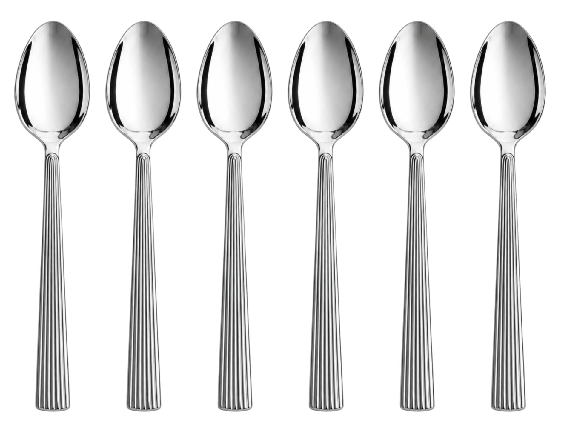 Diva Dessertlepels – 6-delig | Zilver RVS