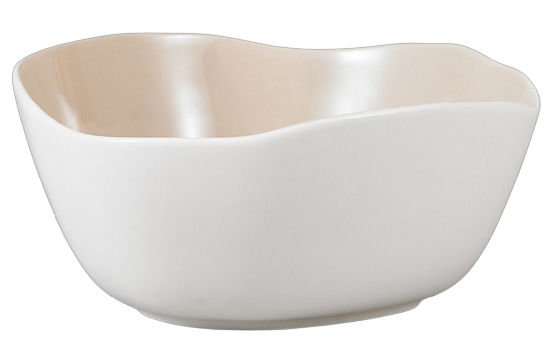 Bricard Bonnes Serviesset 27 delig - Porselein - Wit/Taupe - Organisch