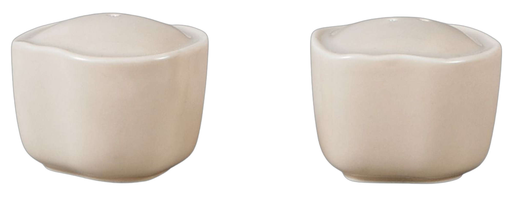 Bricard Bonnes Serviesset 27 delig - Porselein - Wit/Taupe - Organisch