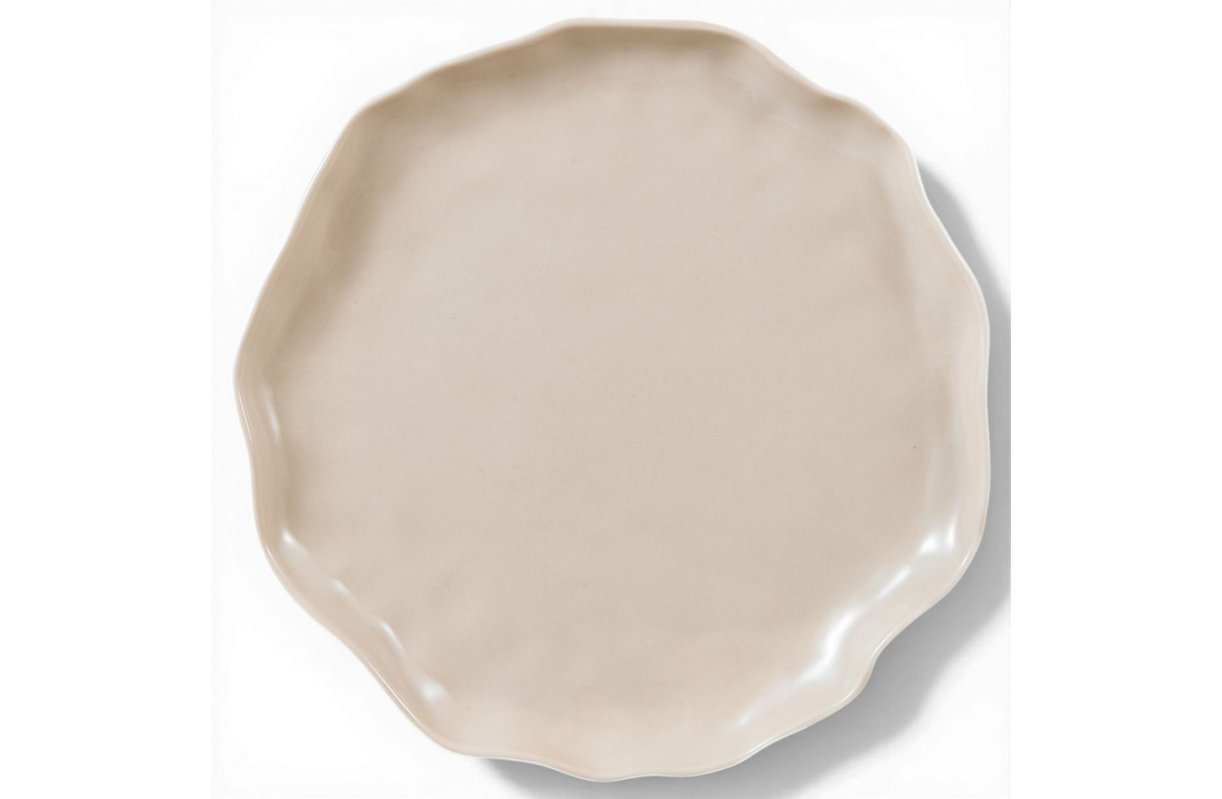 Bricard Angles Serviesset - 27 delig - Porselein - Taupe - Organisch