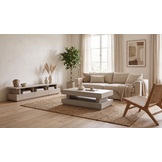 Salontafel Capri Hamburger Beige  - Rechthoekig