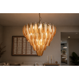 Hanglamp Leaf - 80 cm - Transparant/Amber
