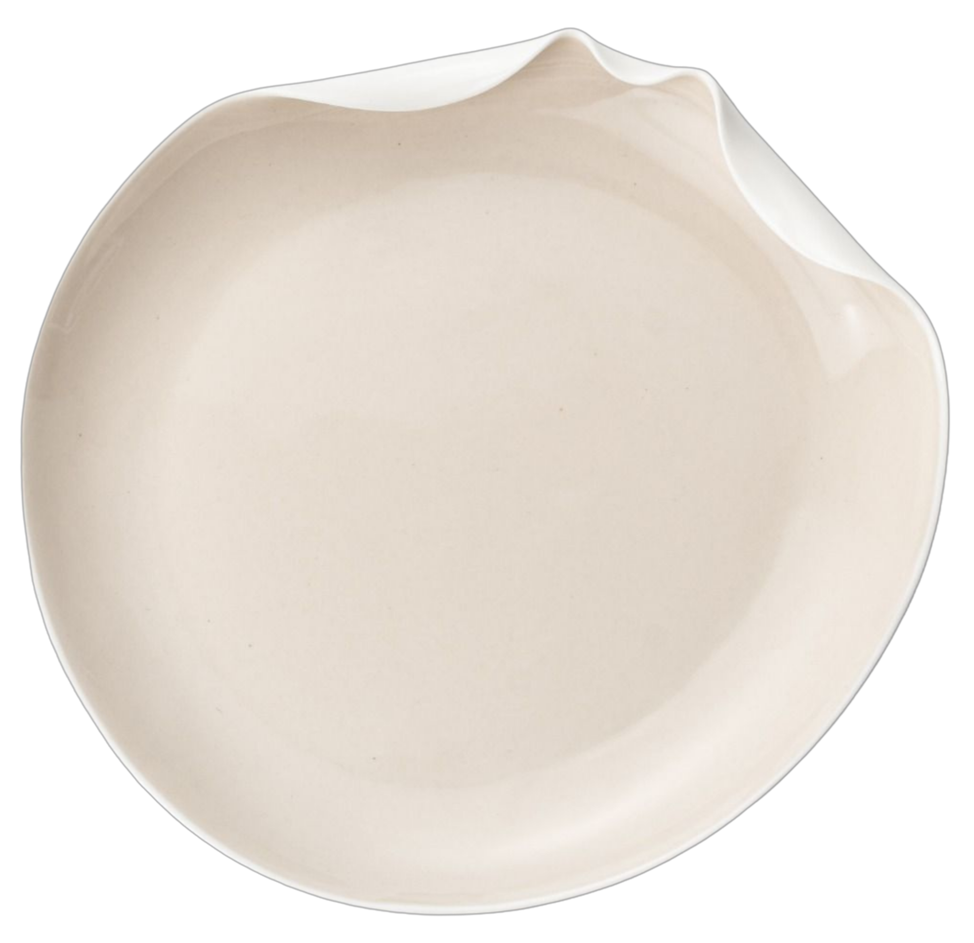 Bricard Miramas Serviesset 25 delig - Porselein - Wit/Taupe - Organisch