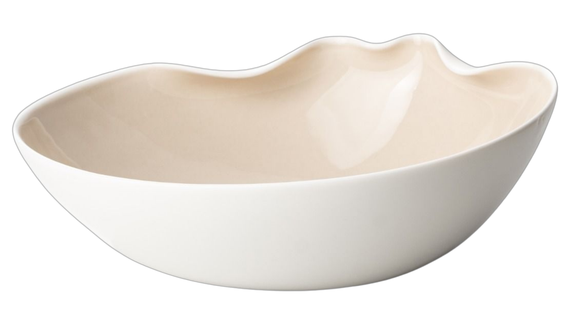 Bricard Miramas Serviesset 25 delig - Porselein - Wit/Taupe - Organisch