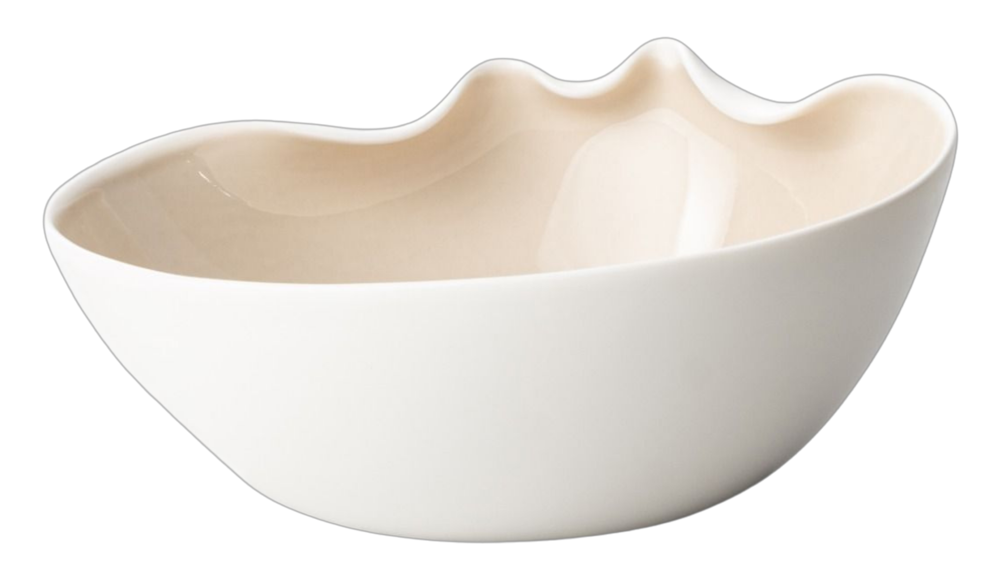 Bricard Miramas Serviesset 25 delig - Porselein - Wit/Taupe - Organisch