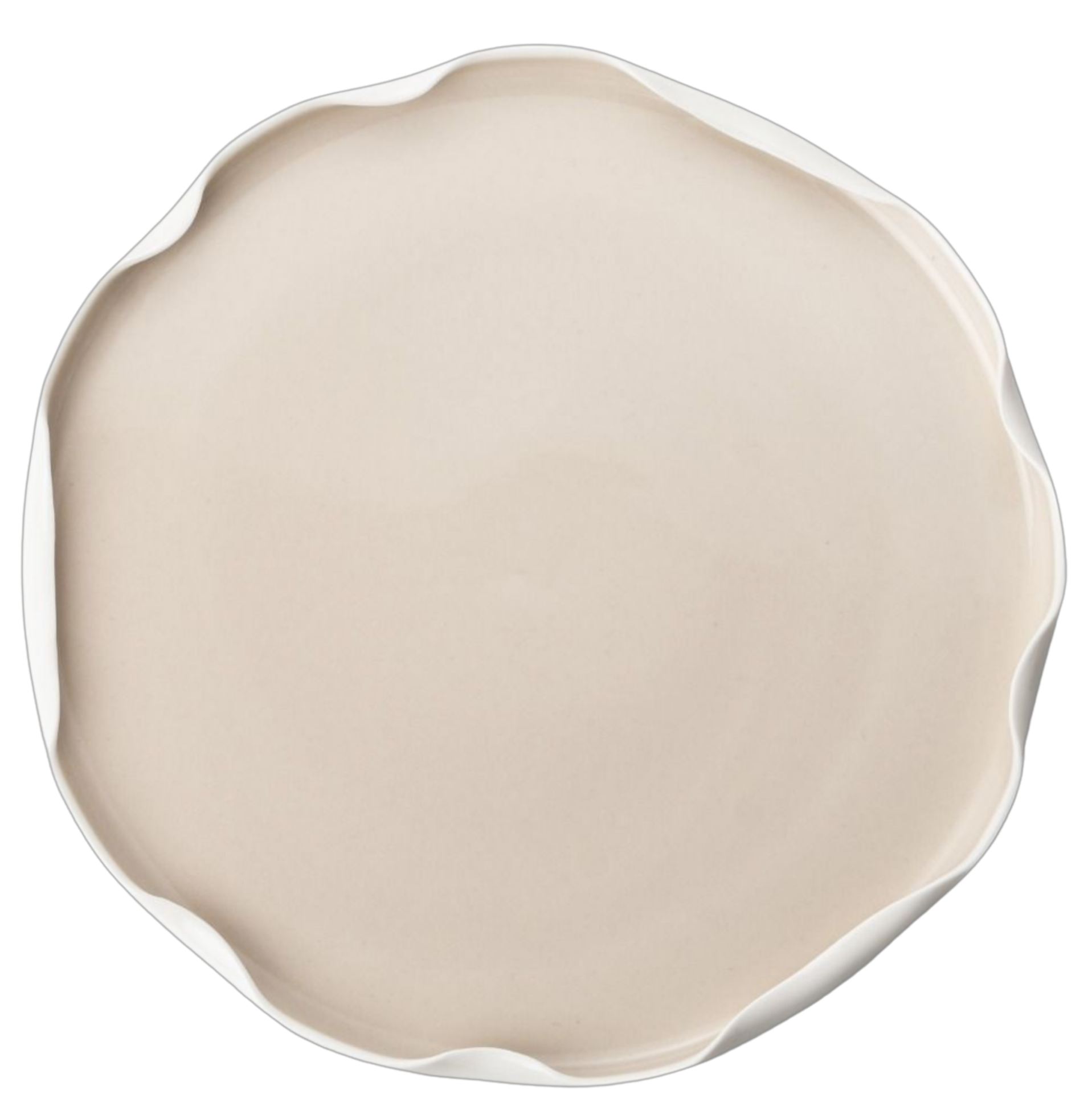 Bricard Nice Serviesset 25 delig - Porselein - Wit/Taupe - Organisch