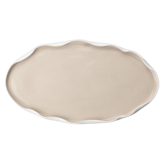 Bricard Nice Serviesset 25 delig - Porselein - Wit/Taupe - Organisch