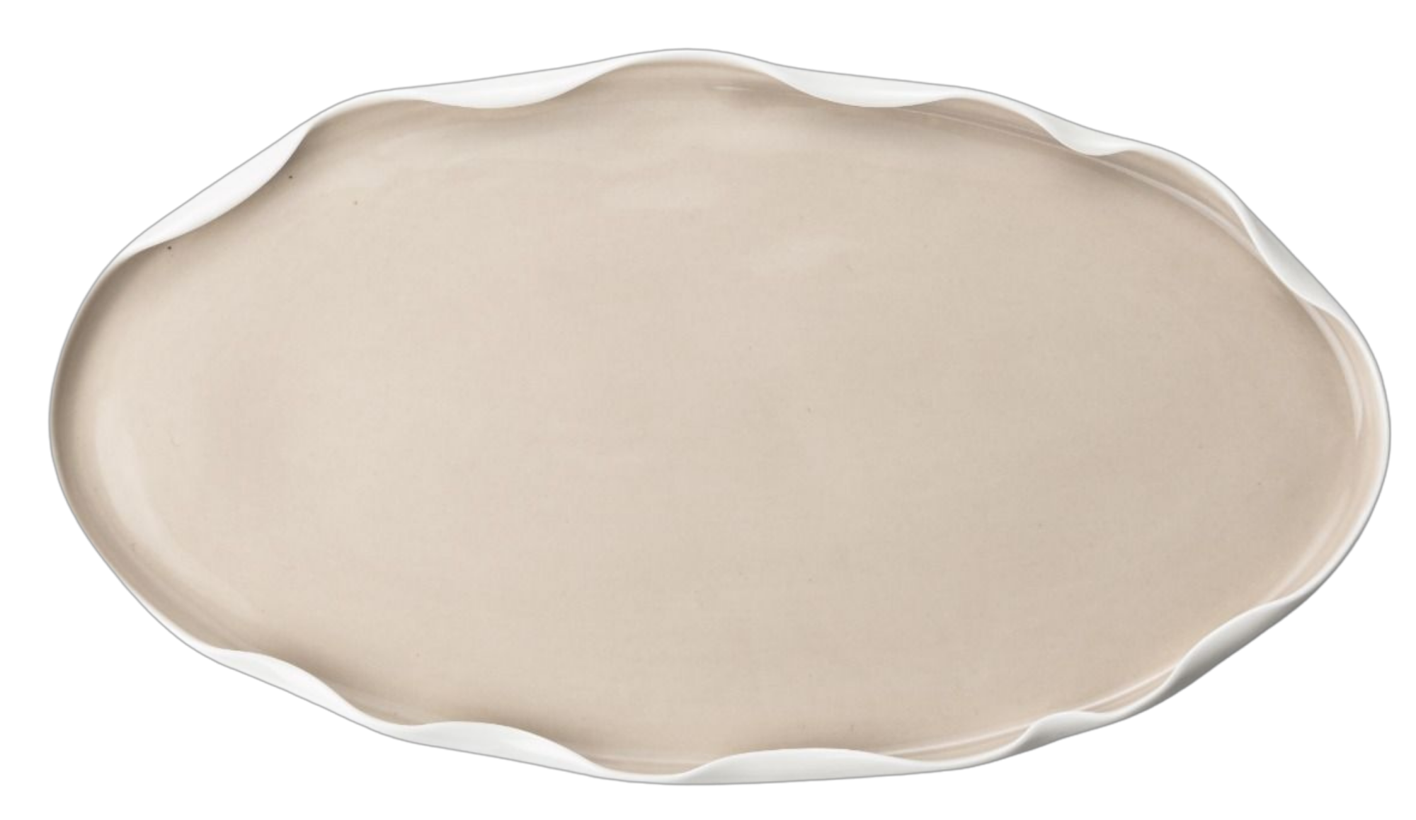 Bricard Nice Serviesset 25 delig - Porselein - Wit/Taupe - Organisch