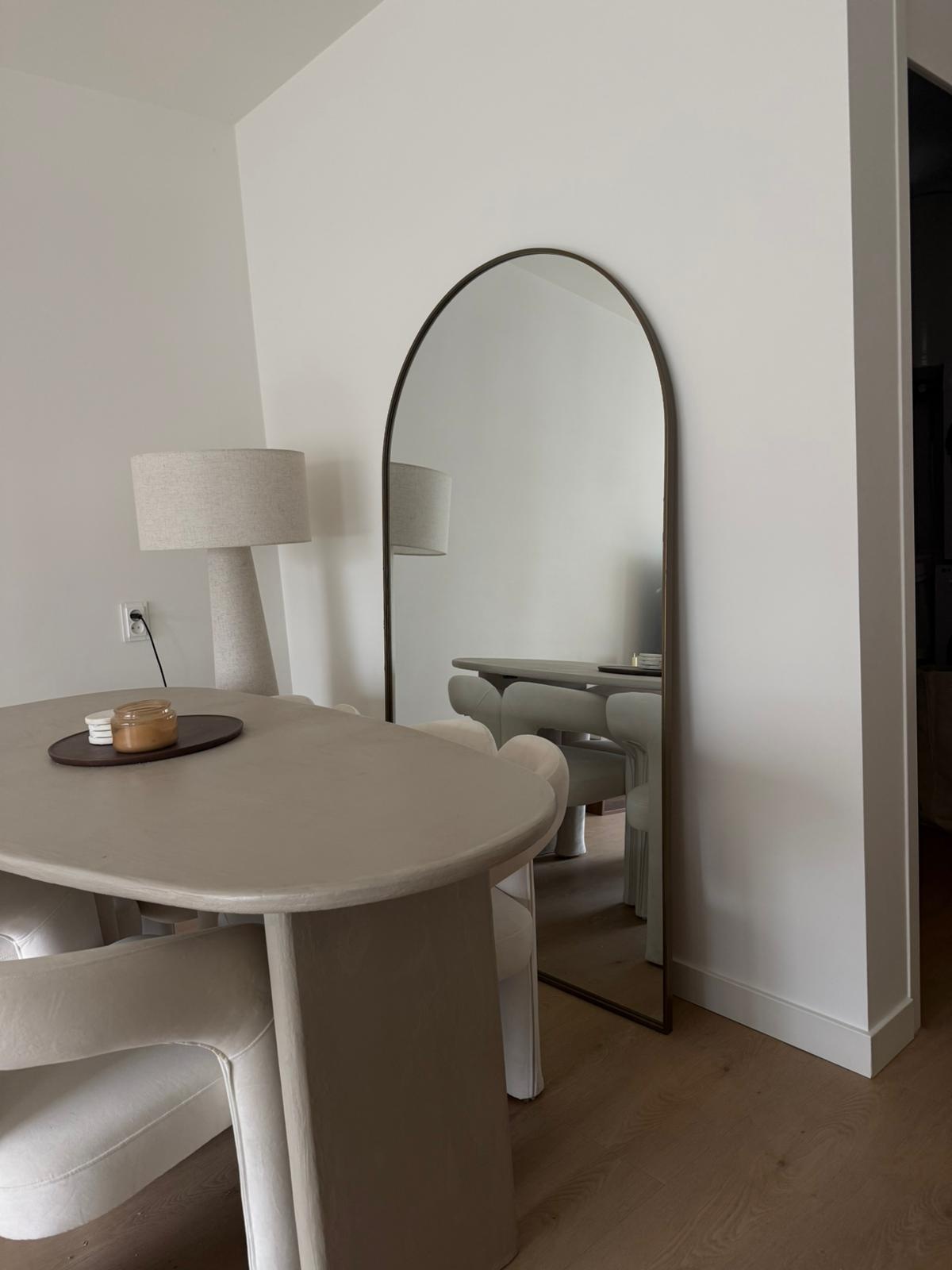 Boogspiegel Bruin 100x180 cm - Staand- en Hangsysteem