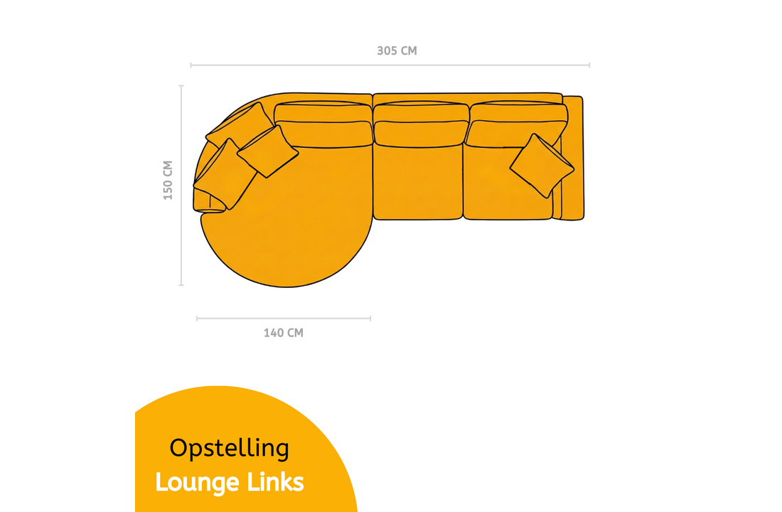 Loungebank Moon - Cremona 02 Beige
