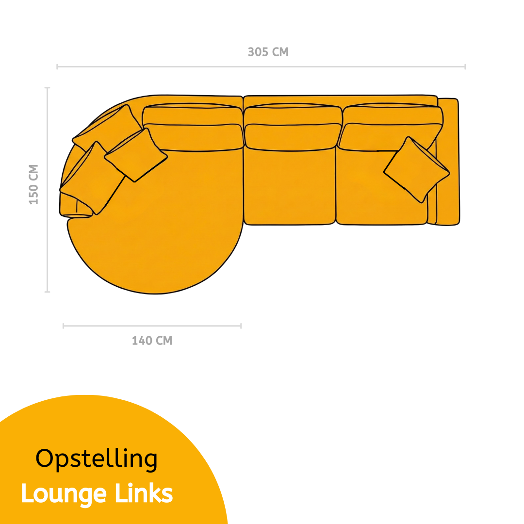 Loungebank Moon - Cremona 02 Beige