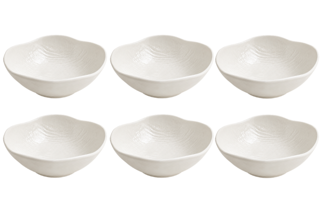 Kommenset Cermico | Beige - Ø11,7 cm - 6-delig