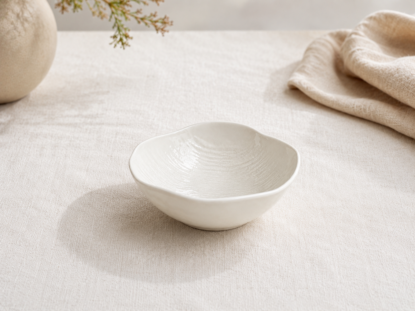 Kommenset Cermico | Beige - Ø11,7 cm - 6-delig