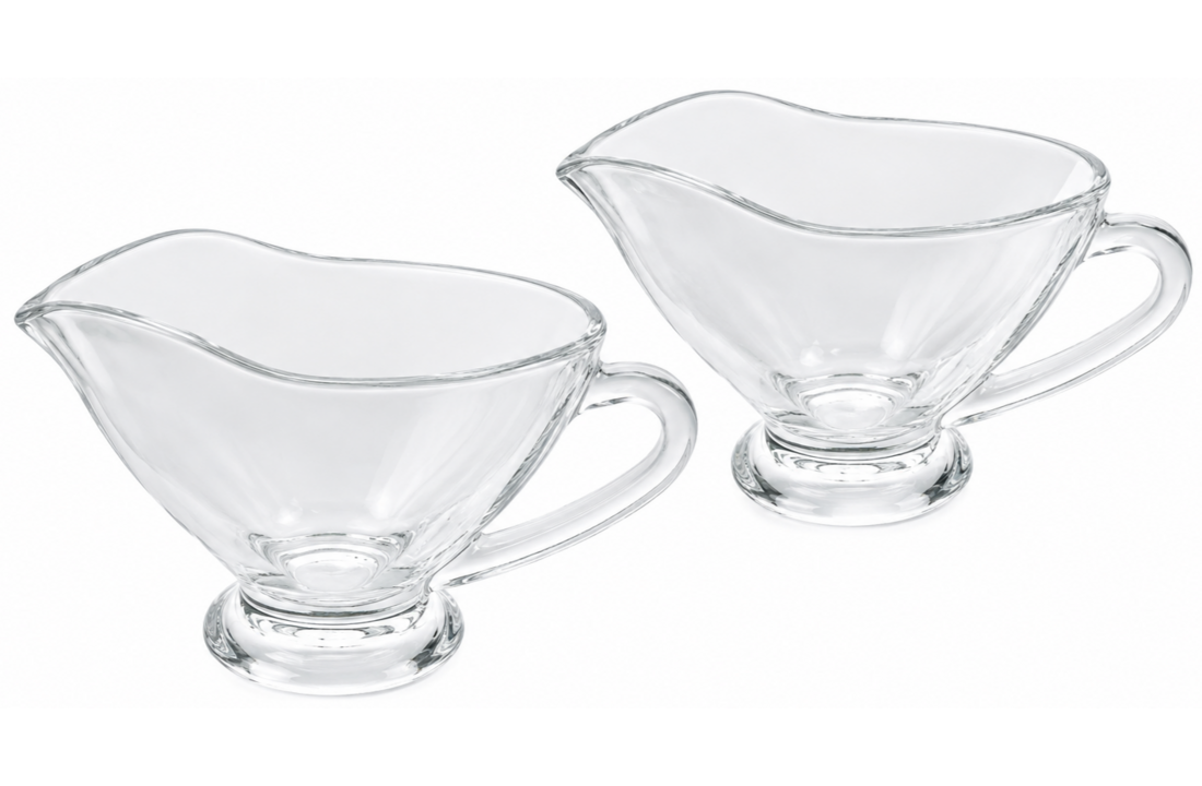 Glazen Sauskom - 2 stuks - 220 ml