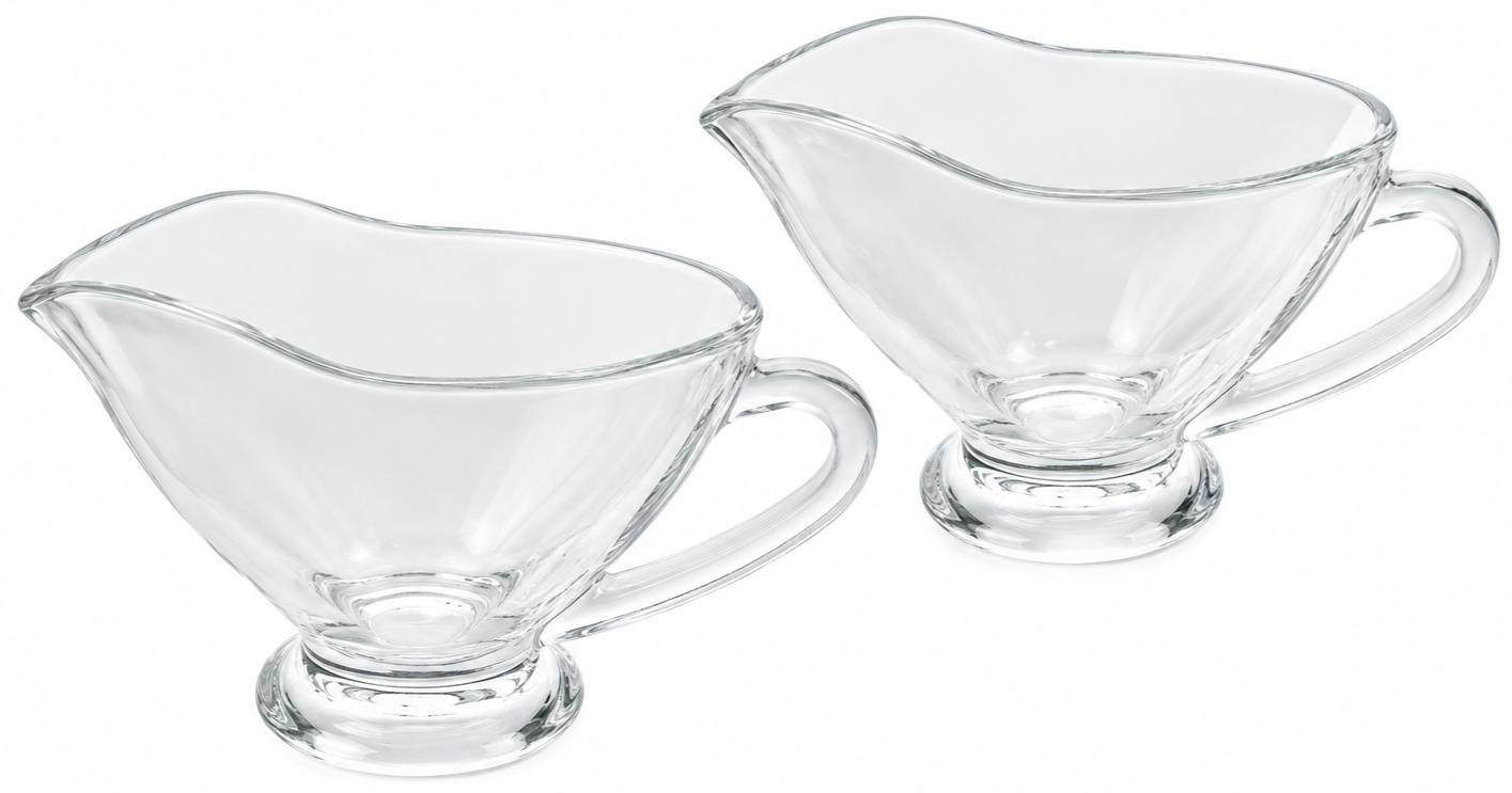 Glazen Sauskom - 2 stuks - 220 ml