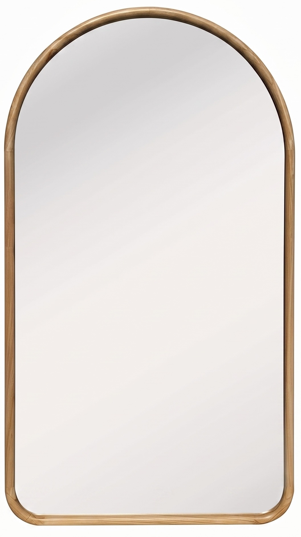 Boogspiegel Livia Naturel Eiken  - 100 x 180 cm  -  Houten spiegel