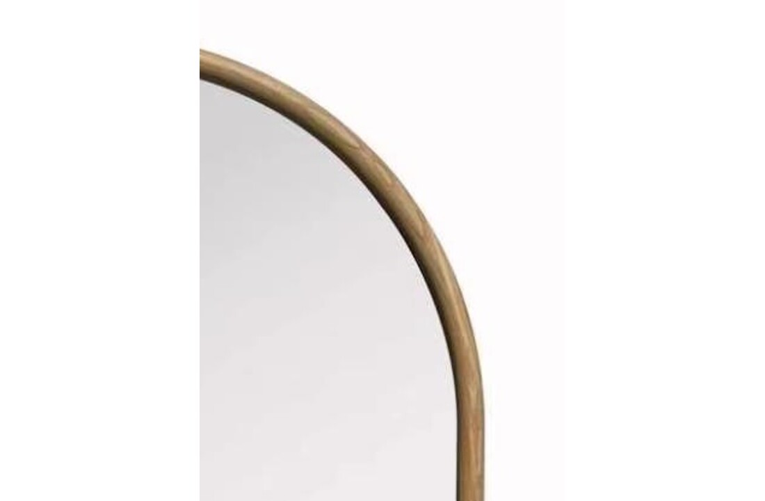 Boogspiegel Livia Naturel Eiken  - 100 x 180 cm  -  Houten spiegel