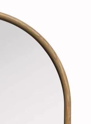 Boogspiegel Livia Naturel Eiken  - 100 x 180 cm  -  Houten spiegel