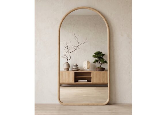 Boogspiegel Livia Naturel Eiken  - 100 x 180 cm