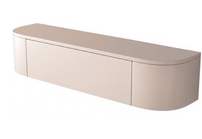 Zwevende Gangkast Curved - Beige