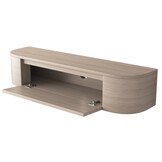 Zwevende Gangkast Curved - Licht Beige Eiken - L100 x D25 x H25 cm