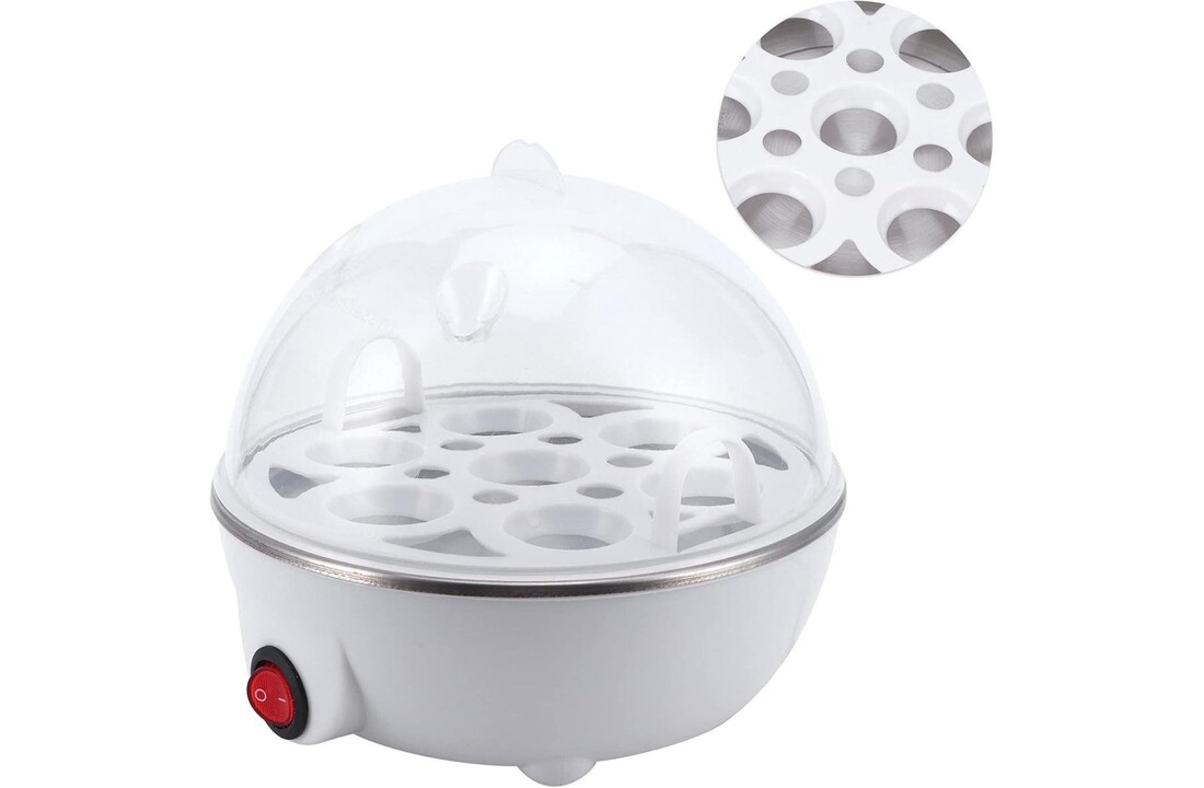 Elektrische Eierkoker Eggy Wit – 7 Eieren