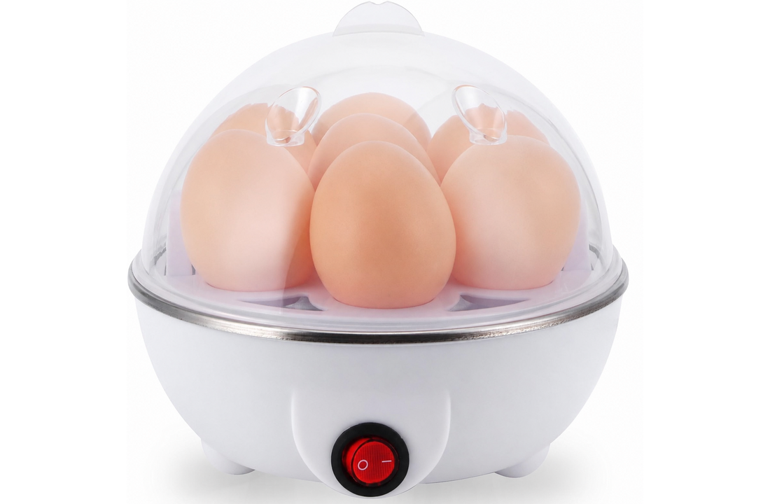 Elektrische Eierkoker Eggy Wit – 7 Eieren