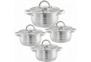 Bavary Pannenset 8 delig | 18/10 Stainless Steel