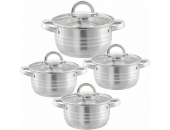 Bavary Pannenset 8 delig | 18/10 Stainless Steel