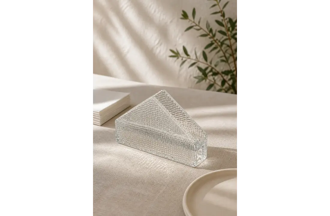 Crystal Glazen Servethouder – Transparant