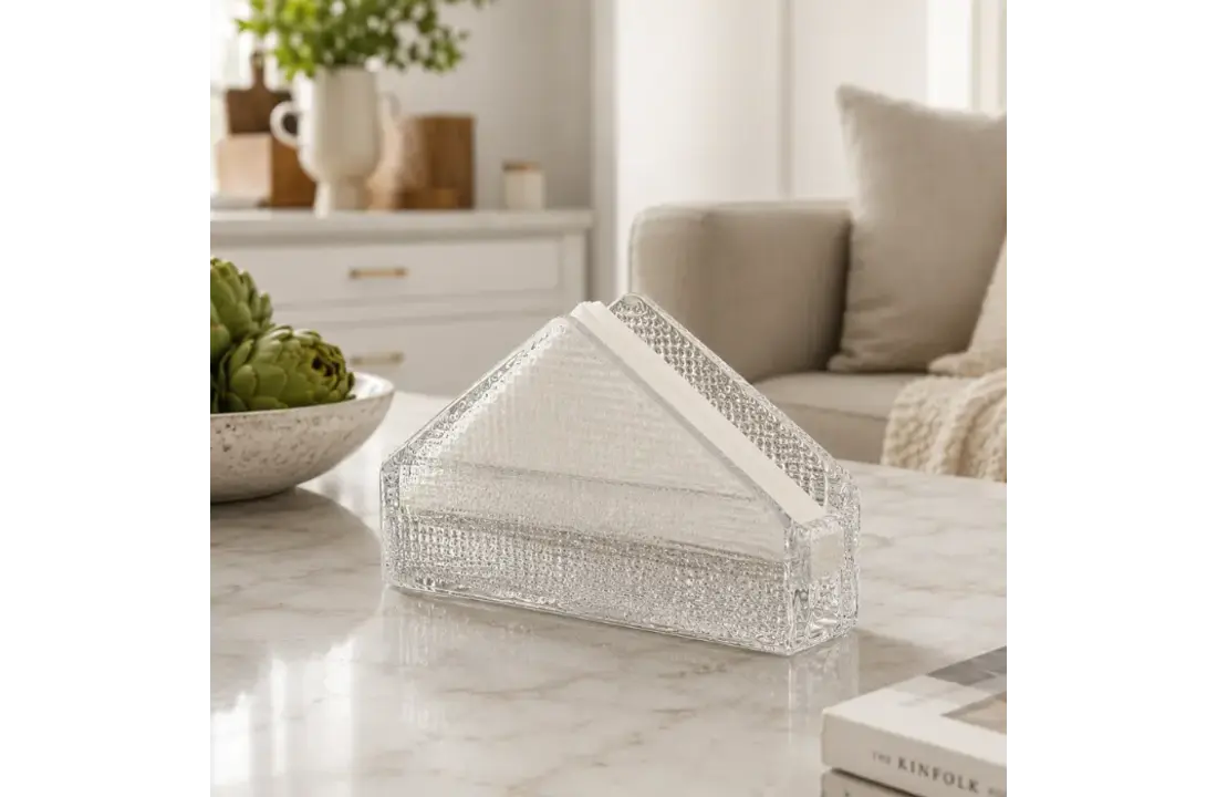 Crystal Glazen Servethouder – Transparant