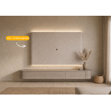 Japandi Cinewall Curved - Stuc- & behangklaar | LED verlichting - Copy | LED verlichting - Gebogen zijkant