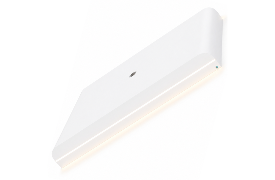 Japandi Cinewall Curved - Wit | LED verlichting - Gebogen zijkant