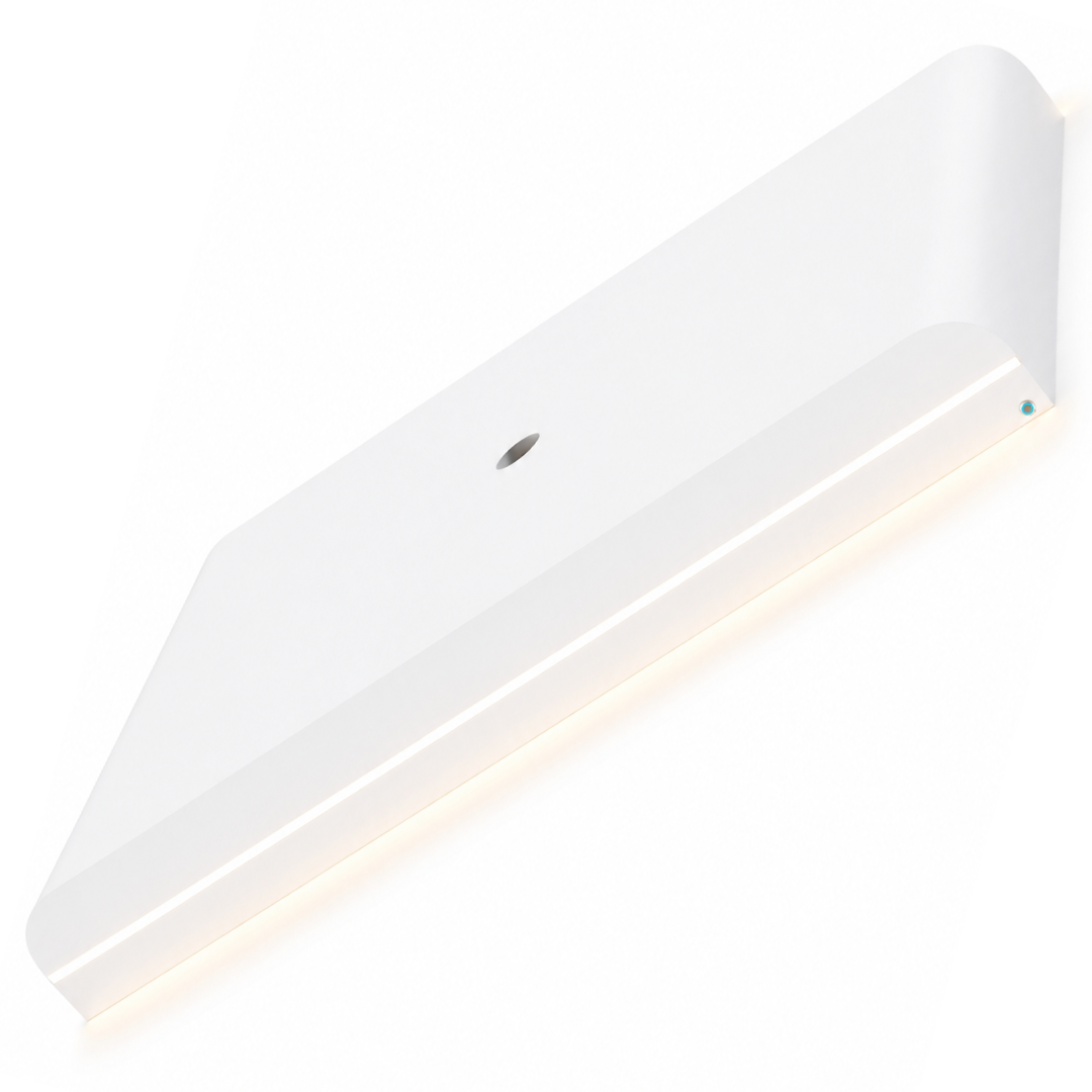Japandi Cinewall Curved - Wit | LED verlichting - Gebogen zijkant