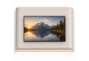 Japandi Cinewall Curved - Beige | LED verlichting