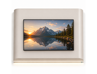 Japandi Cinewall Curved - Beige | LED verlichting