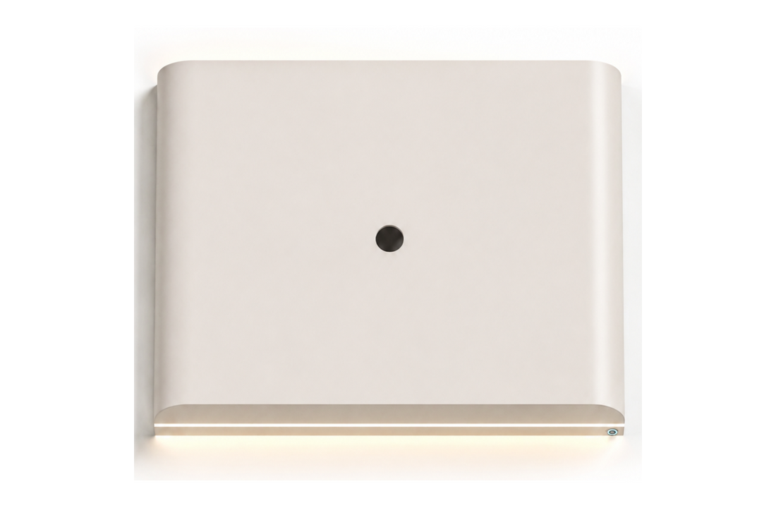 Japandi Cinewall Curved - Beige | LED verlichting - Gebogen zijkant