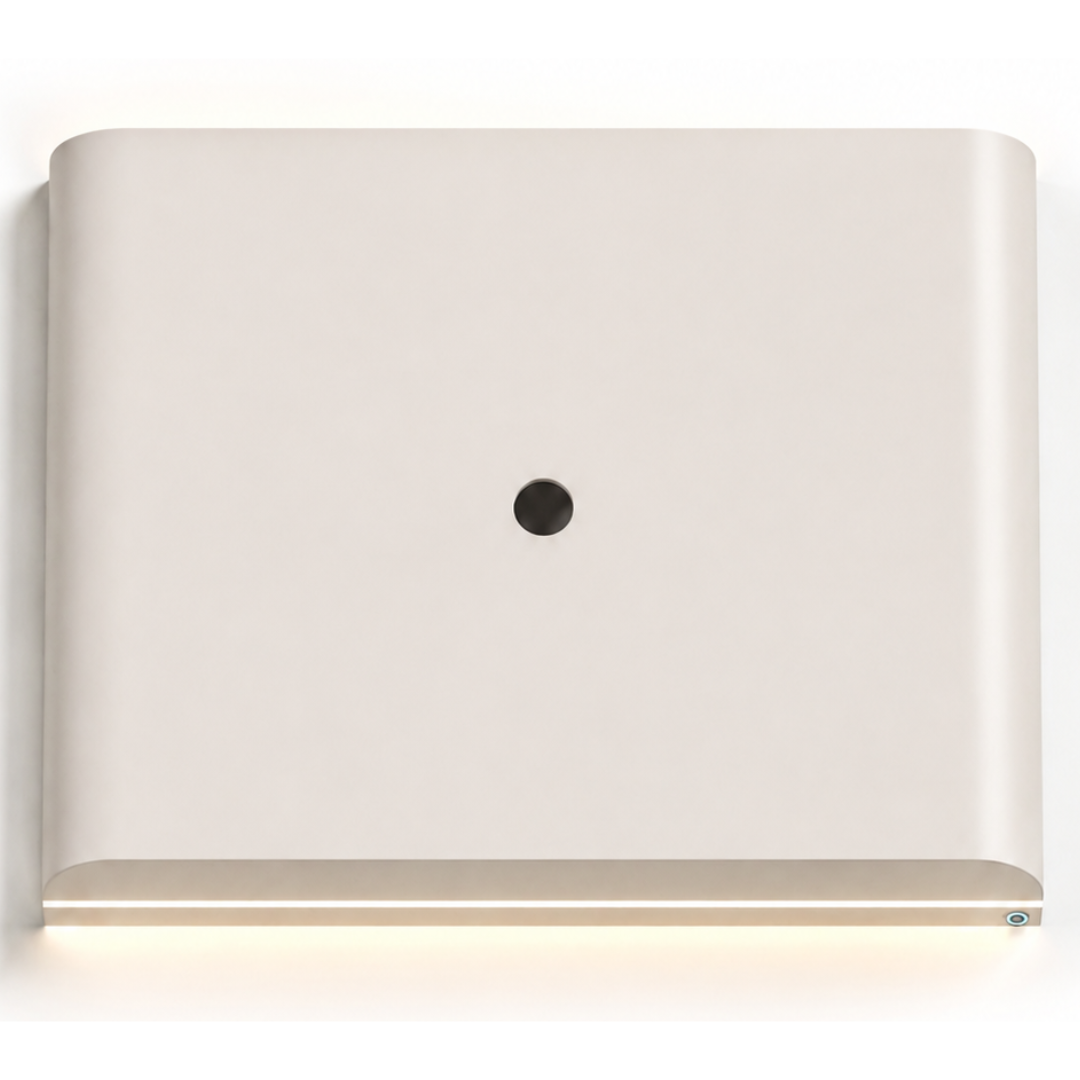 Japandi Cinewall Curved - Beige | LED verlichting - Gebogen zijkant