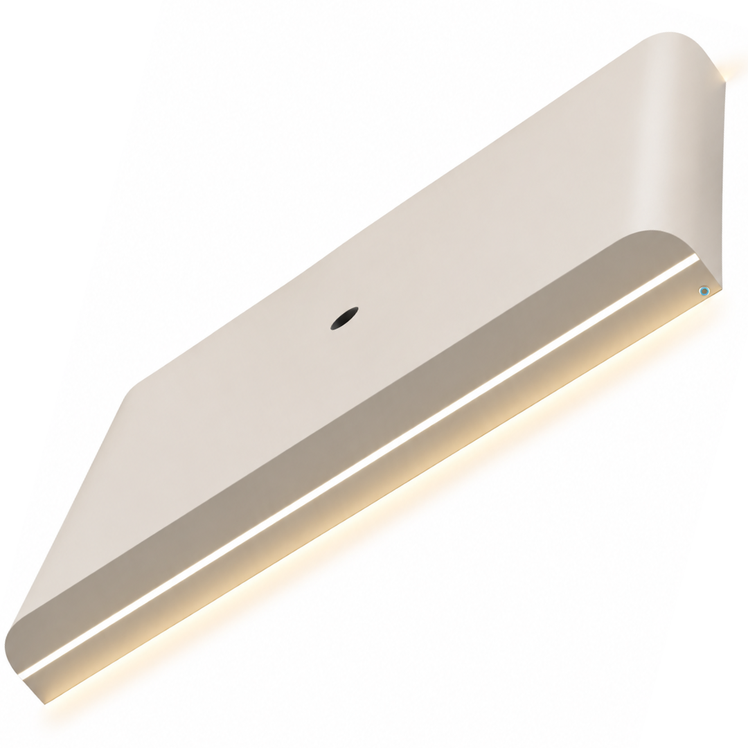 Japandi Cinewall Curved - Beige | LED verlichting - Gebogen zijkant