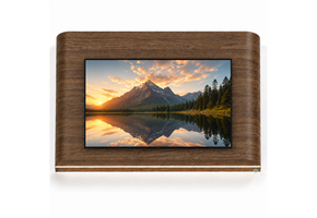 Japandi Cinewall Curved - Walnoot | LED verlichting