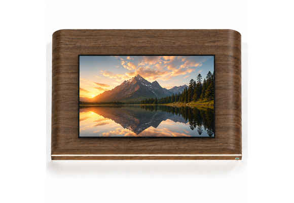 Japandi Cinewall Curved - Walnoot | LED verlichting
