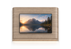 Japandi Cinewall Curved - Licht Beige Eiken | LED verlichting