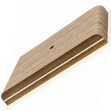 Japandi Cinewall Curved - Licht Beige Eiken | LED verlichting - Gebogen zijkant